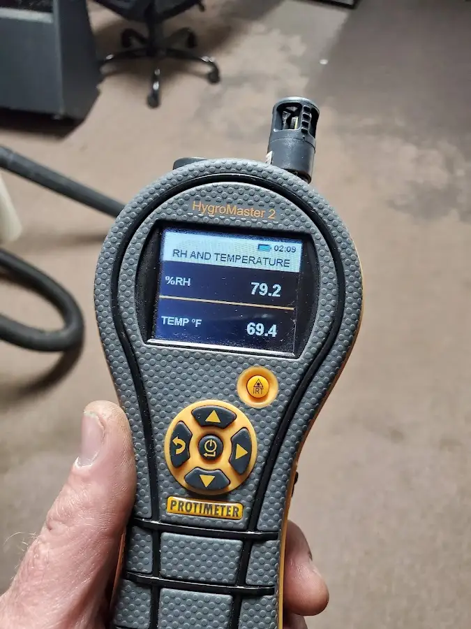 Moisture meter humidity assessment for Fire & Smoke Damage Restoration in Coppell
