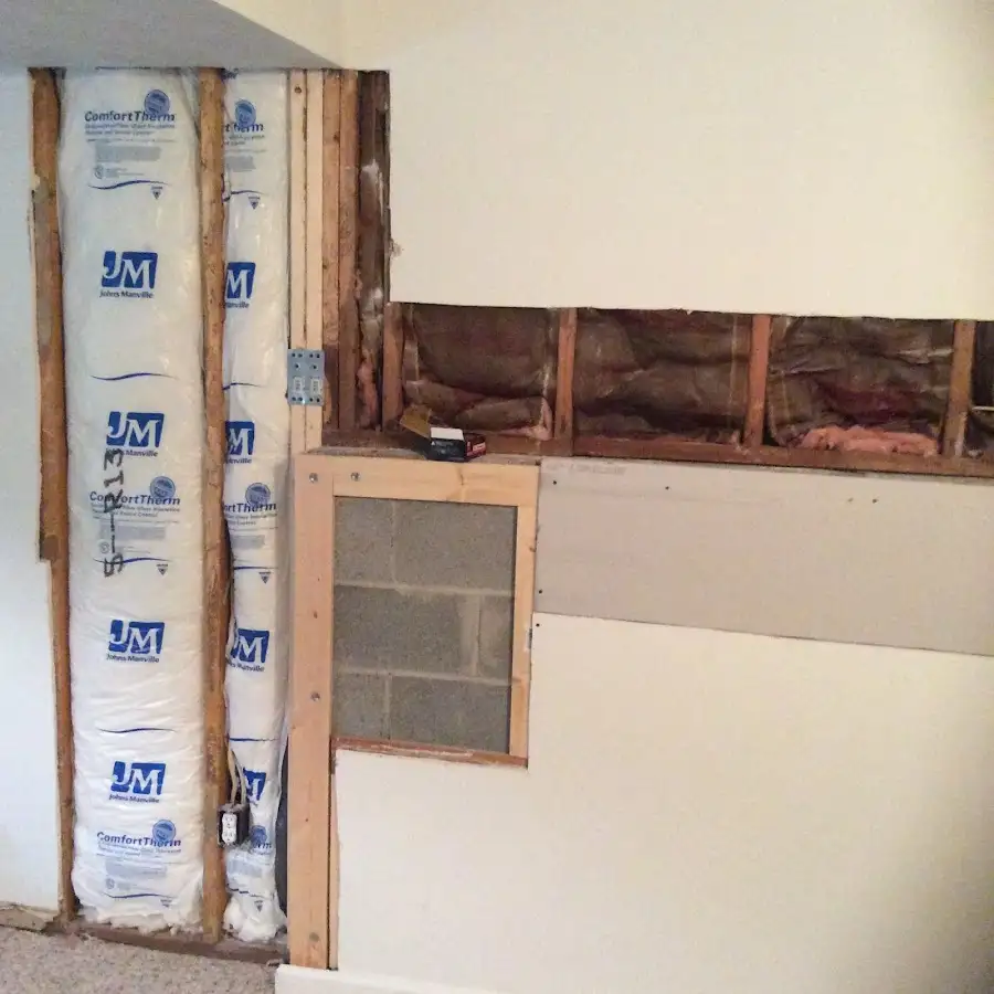 Wall insulation replacement during Contents Cleaning & Restoration in Coppell